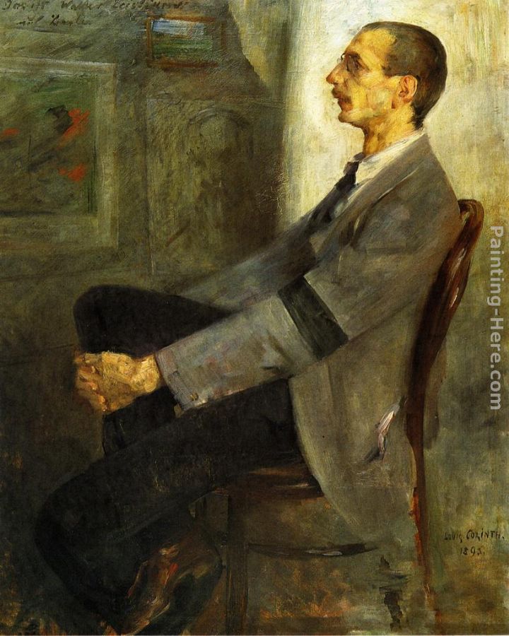 Portrait of the Painter Walter Leistilow painting - Lovis Corinth Portrait of the Painter Walter Leistilow art painting